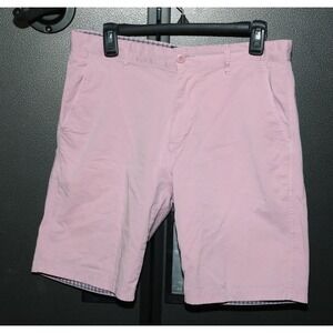Halsey 1944 Size 32 Chino Shorts Men's Stretch Cotton Pink Inseam 9"